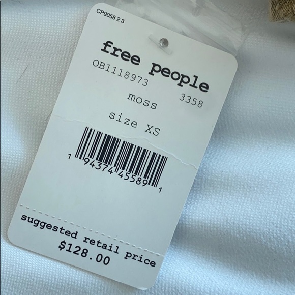 Free People Moss / Green Denim Romper - Picture 4 of 7